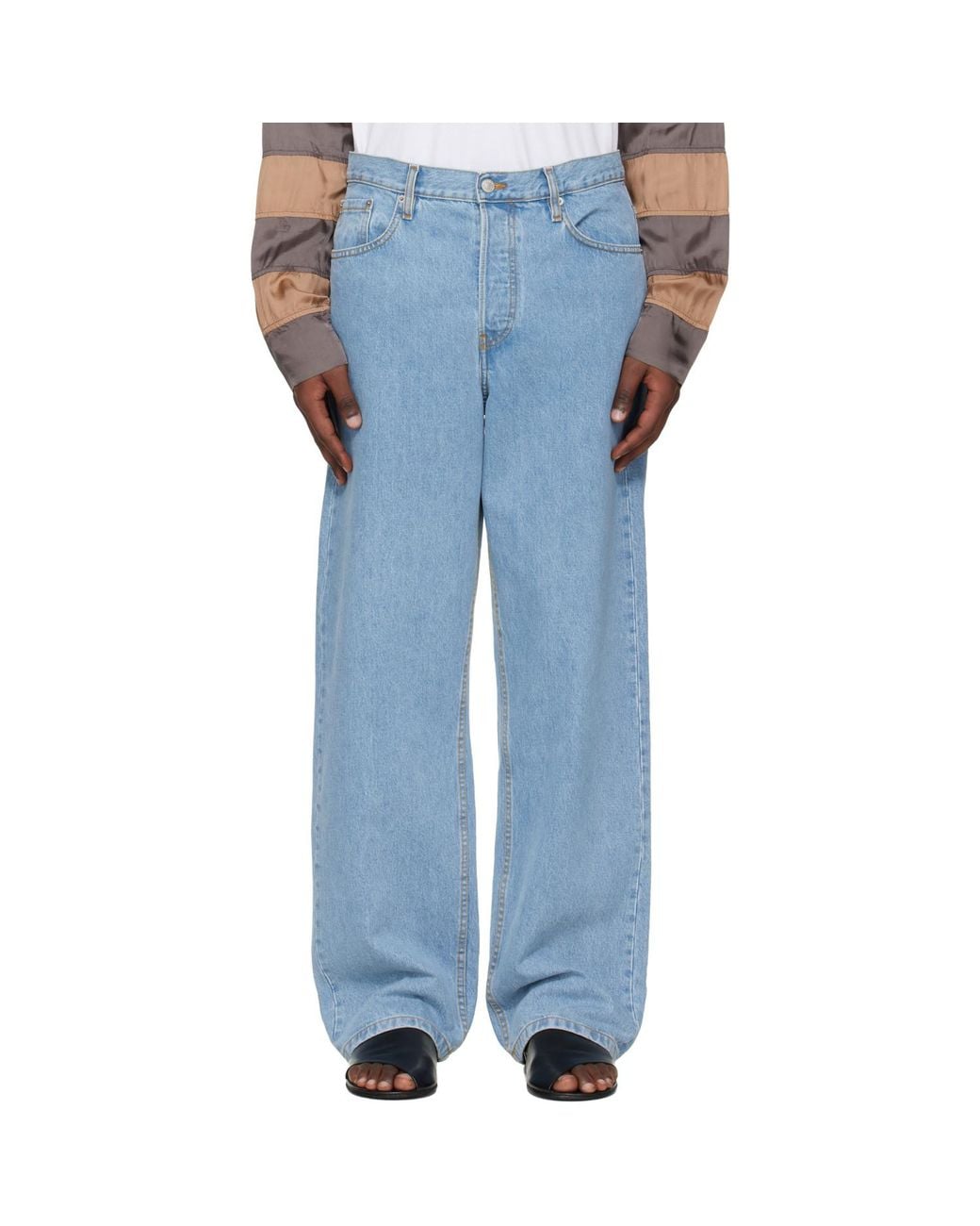 Dries Van Noten Blue Loose Fit Jeans for men