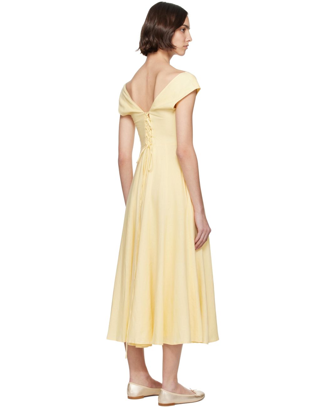 GUIZIO Leila Midi Dress in Black | Lyst Canada
