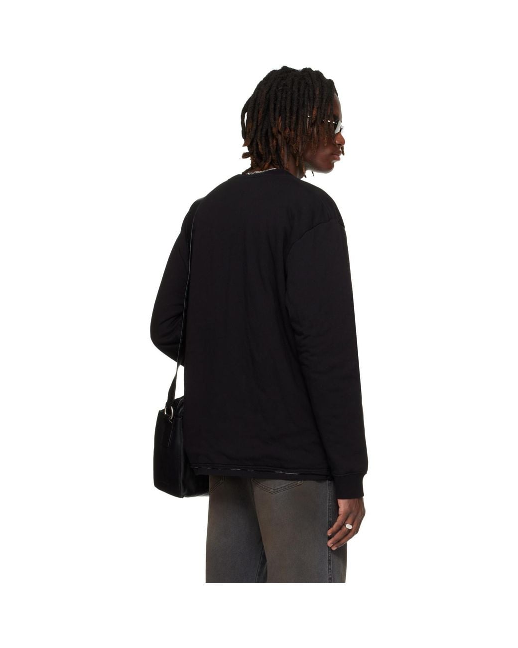 Lu'u Dan Black Ssense Exclusive Wadded L/S T-Shirt for men