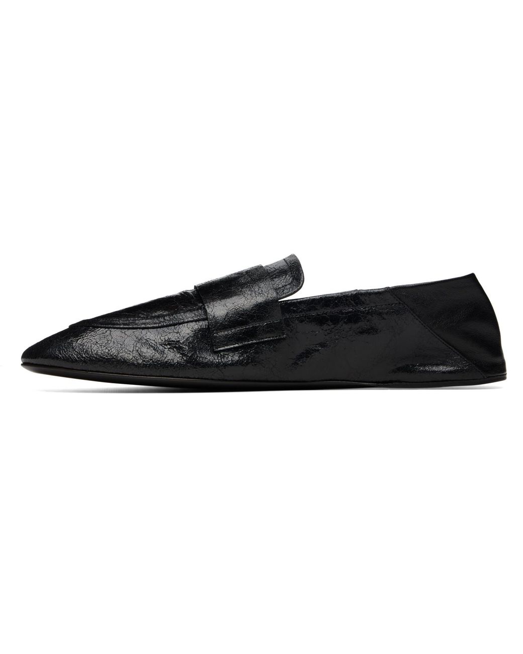 Balmain Black Flat Loafers for men