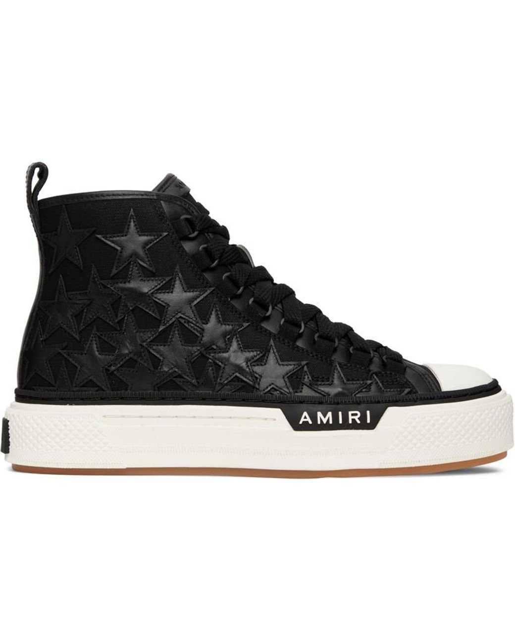 Amiri Canvas Stars Court High-top Sneakers in Black/White (Black) for ...
