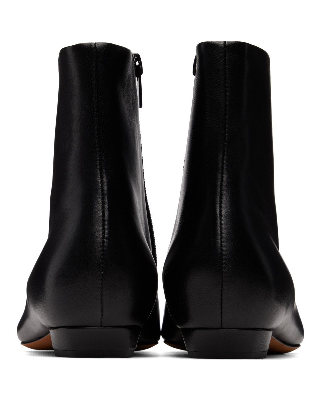Proenza Schouler Black Trap Flat Ankle Boots