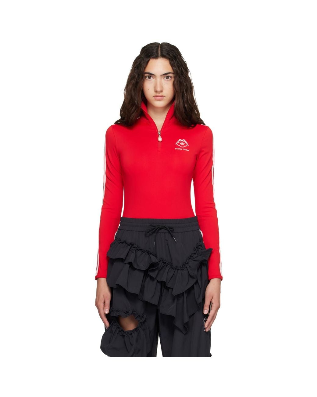 Simone Rocha Red Adidas Originals Edition Bodysuit