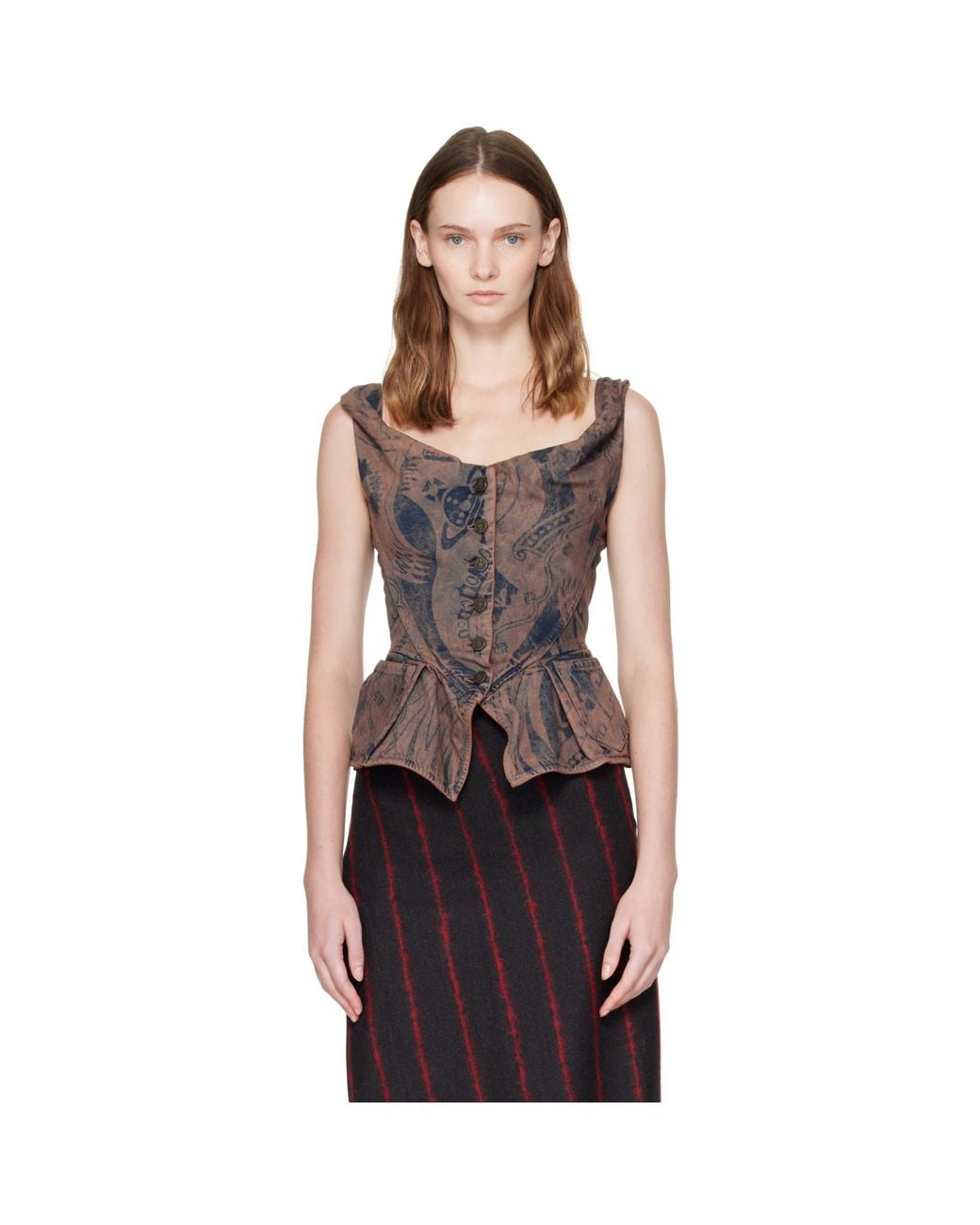Vivienne Westwood Black Monday Denim Vest