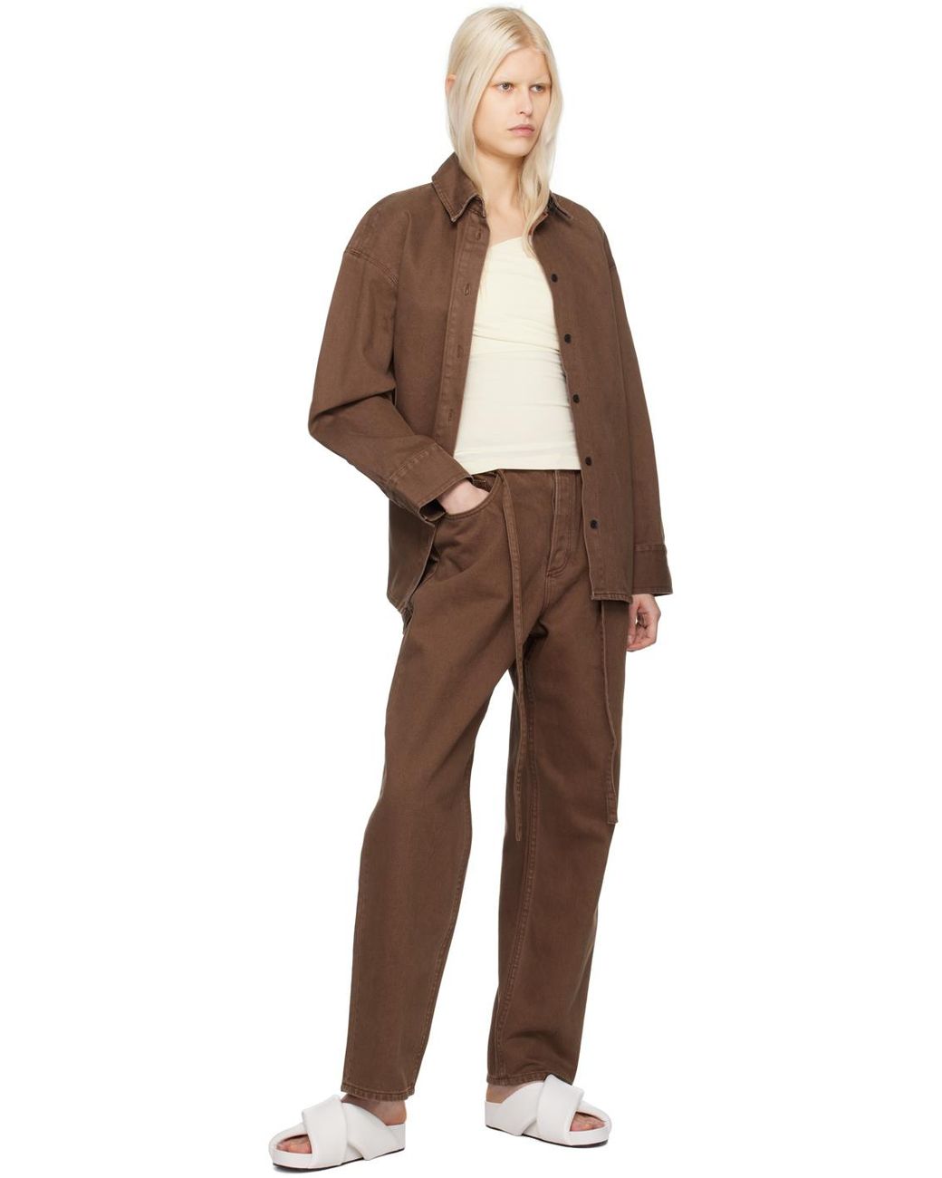 【関税込み】CAMILLA AND MARC ブラウン Rhodes ジーンズ Camilla & Marc Rhodes Jeans in Brown | Lyst Australia