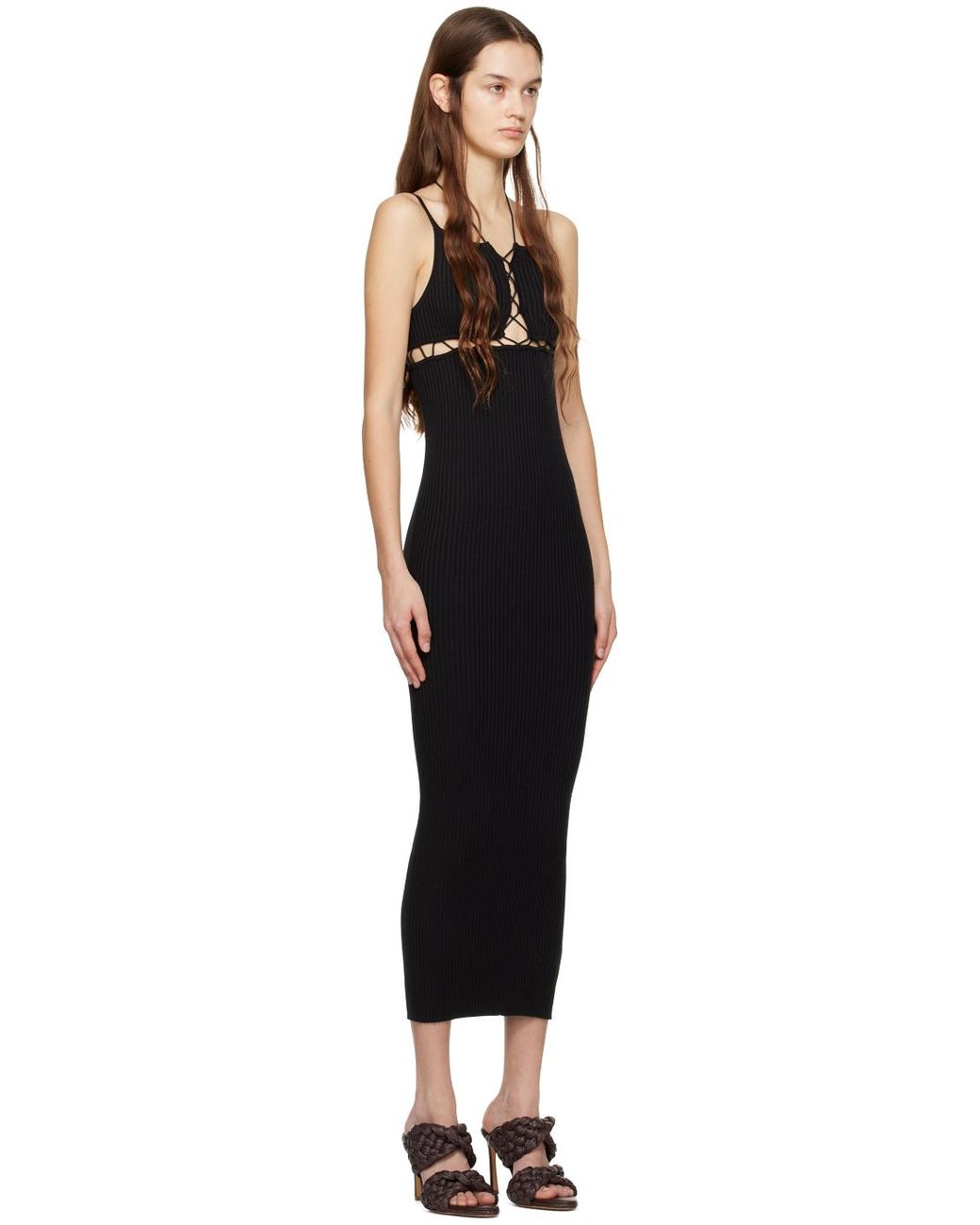 Wynn Hamlyn Black Sunny Maxi Dress