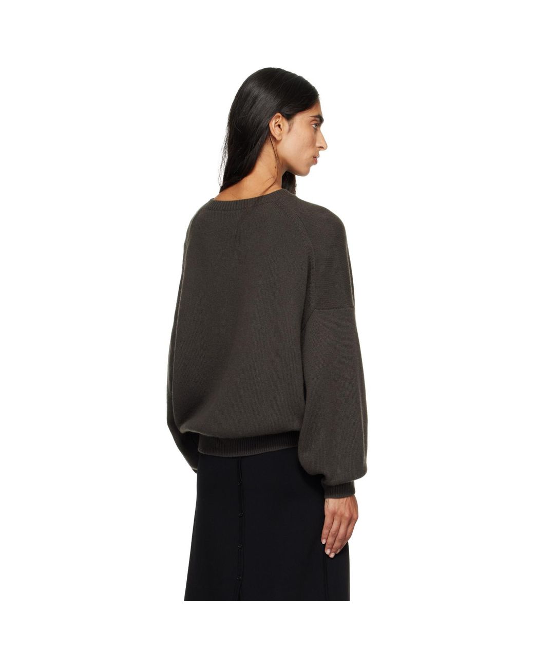 Lisa Yang Black Khaki Veira Sweater
