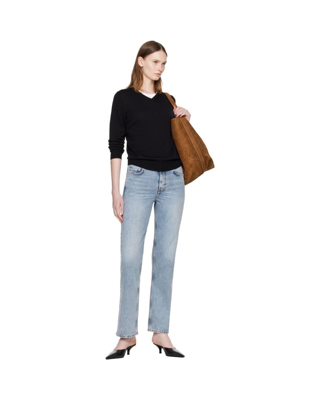 Totême Blue Low Straight Jeans