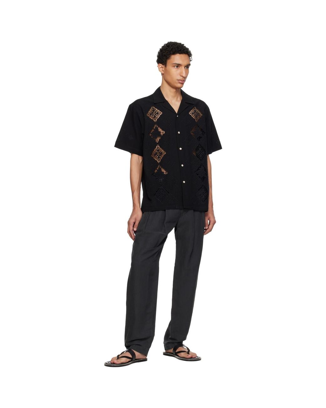 Isabel Marant Black Indy Shirt for men