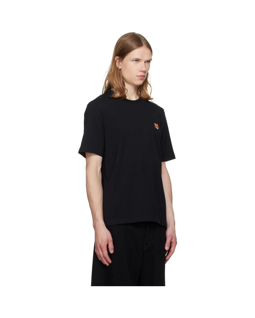 Maison Kitsuné Black Fox Head Regular T-Shirt for men