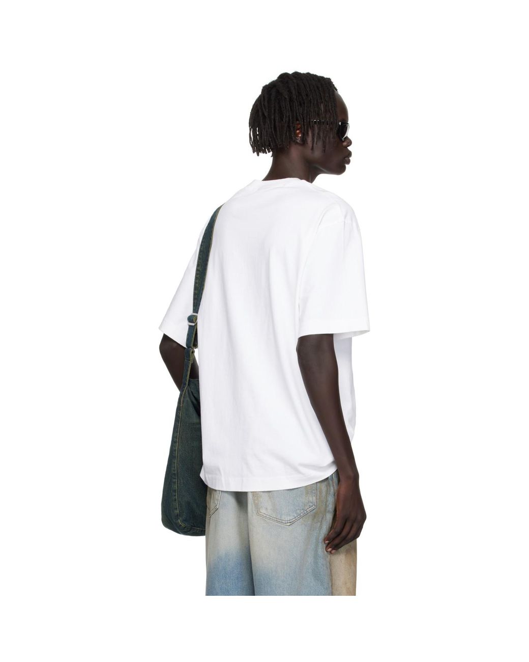 Acne Multicolor Stamp Logo T-Shirt for men