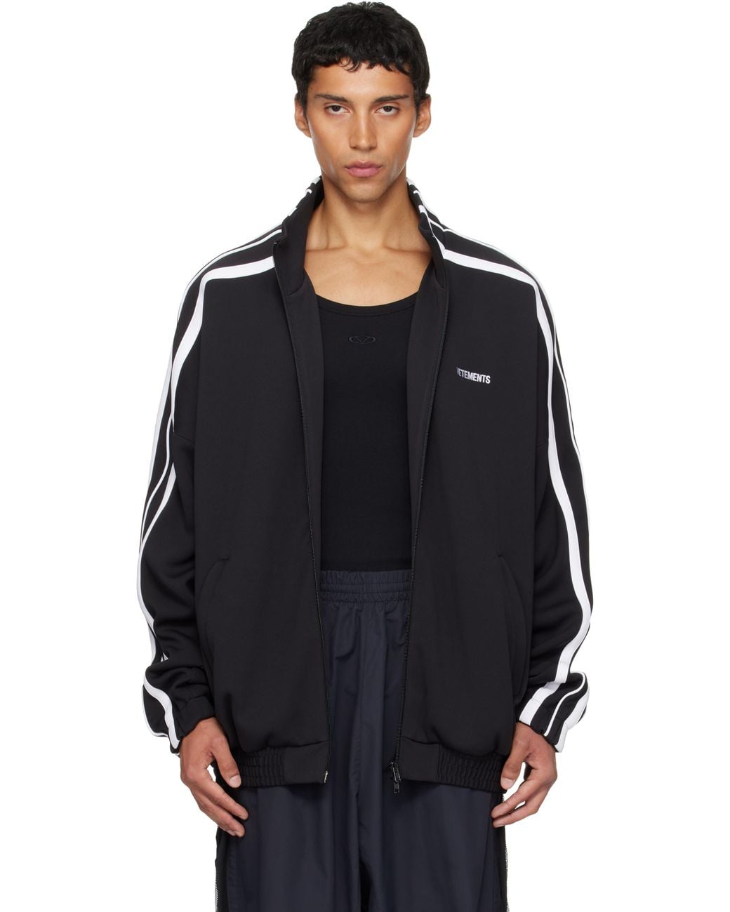 Vetements Gym Track Jacket in Black for Men | Lyst