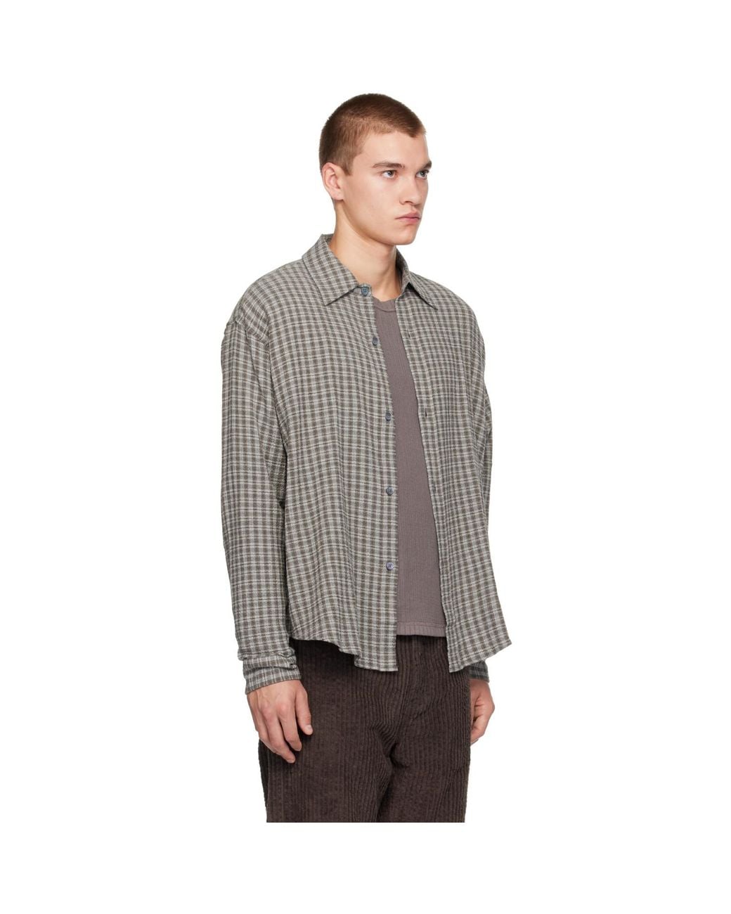 mfpen Gray Vacation Shirt for men