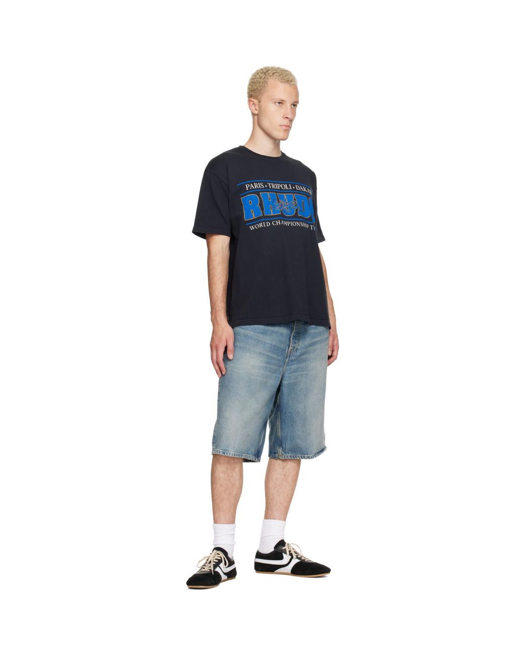 Rhude Blue Chrono T-Shirt for men