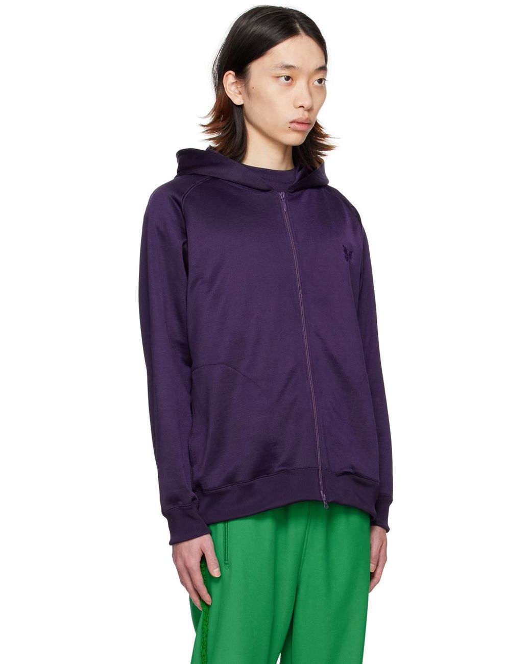 Needles Purple Zip Hoodie for Men | Lyst Canada