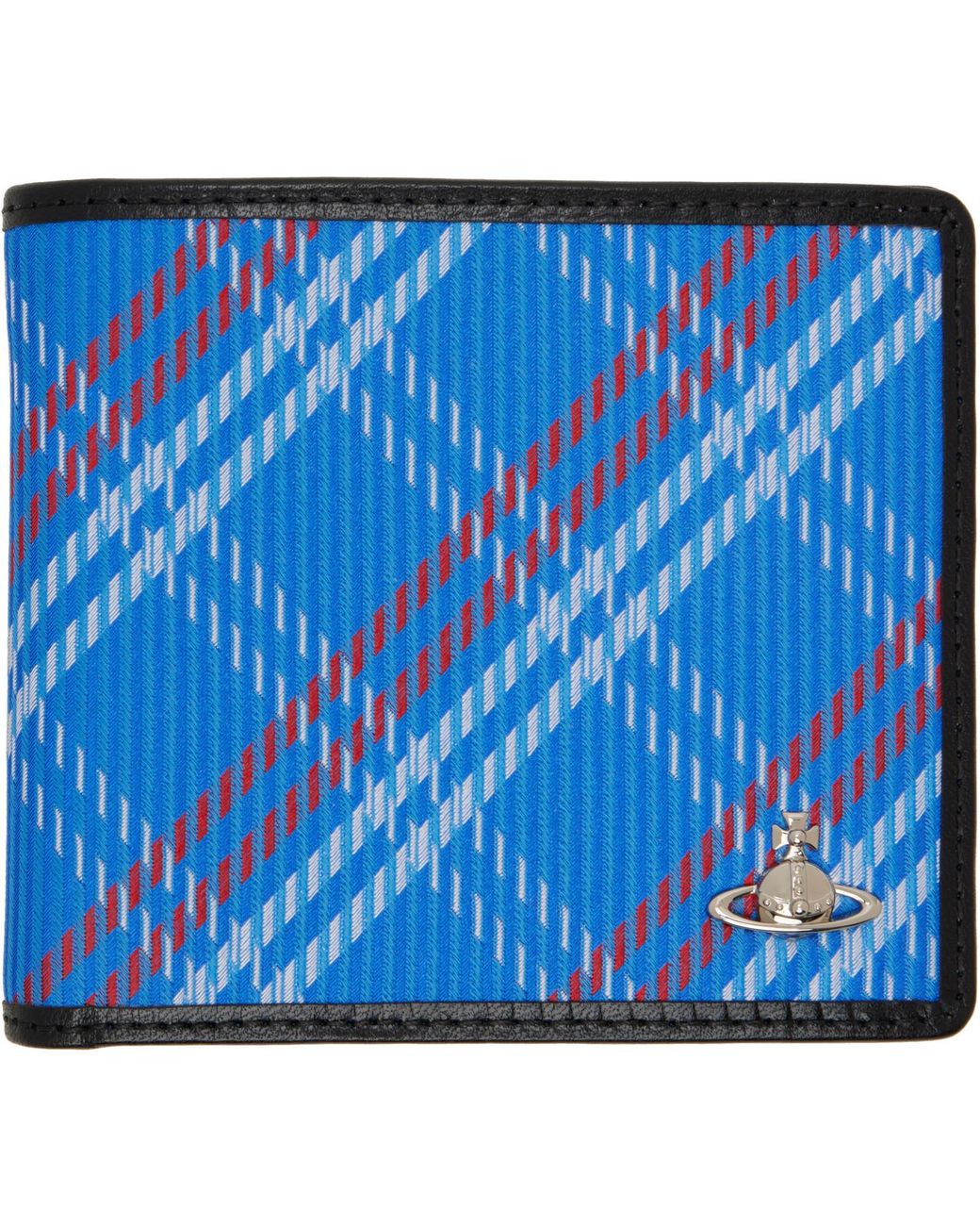 Vivienne Westwood Blue Billfold Wallet for men