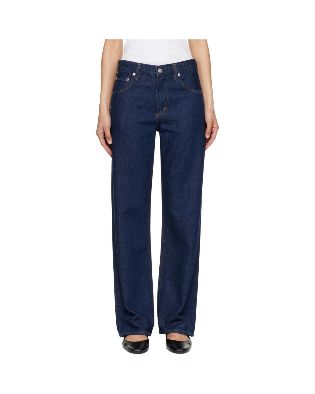 Citizens of Humanity Blue Lindz Easy Straight Jeans