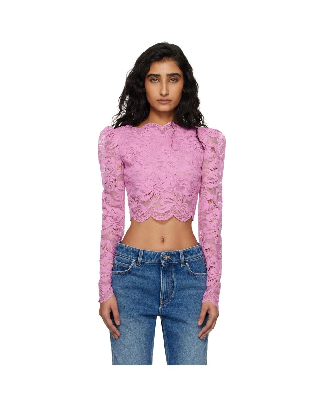 Rabanne Red Lace Top