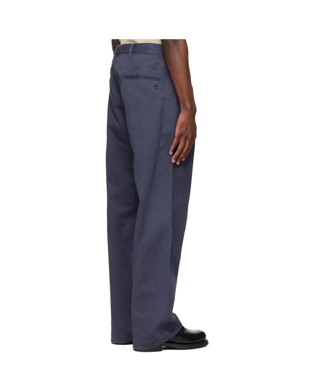 vowels Blue Work Trousers for men