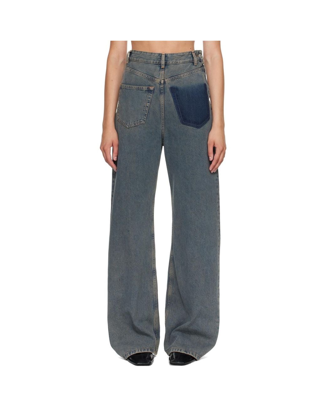 MM6 by Maison Margiela Blue Back-To-Back Jeans