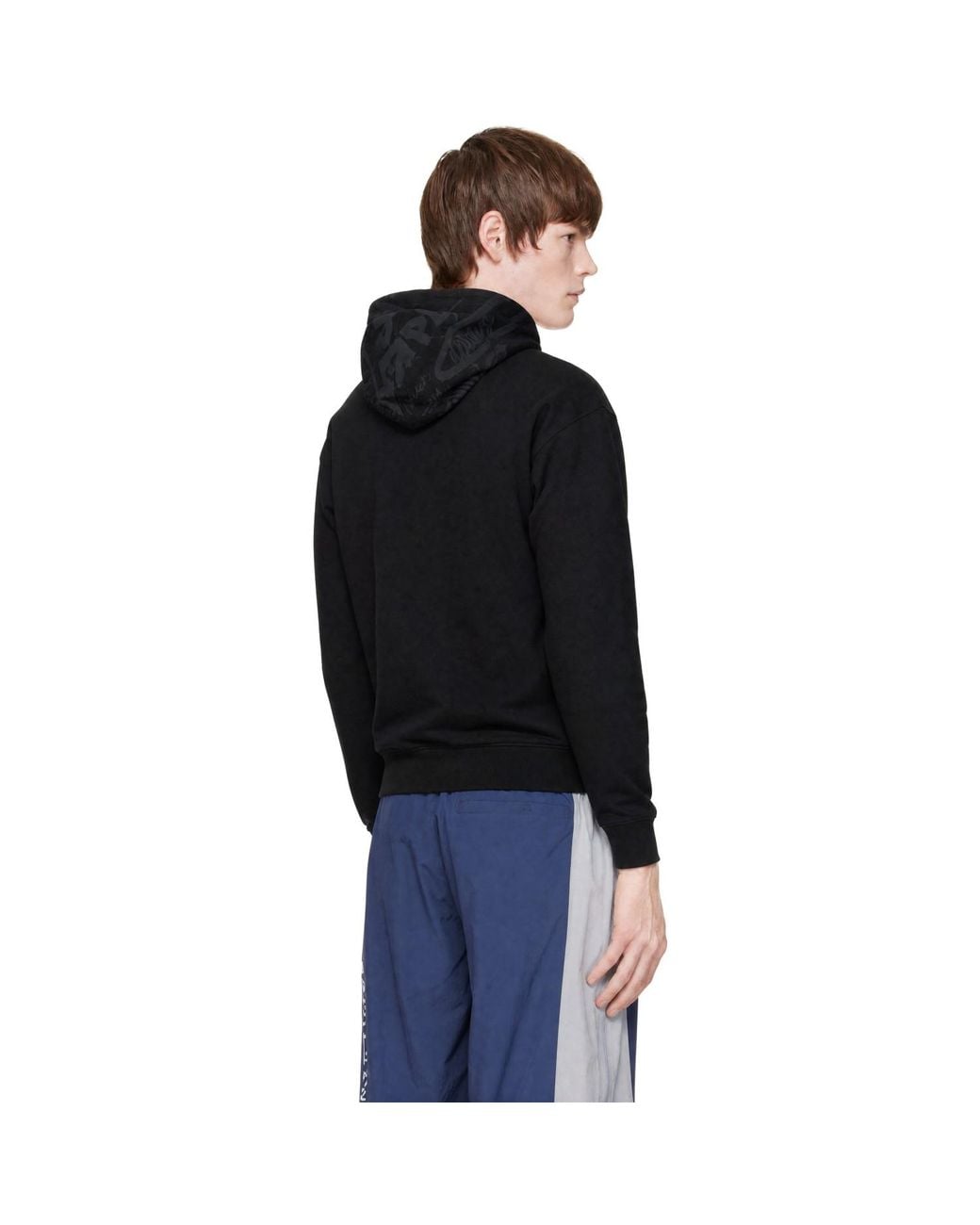 Aape By A Bathing Ape Black 'Aape' Basic Zip Up Hoodie for men