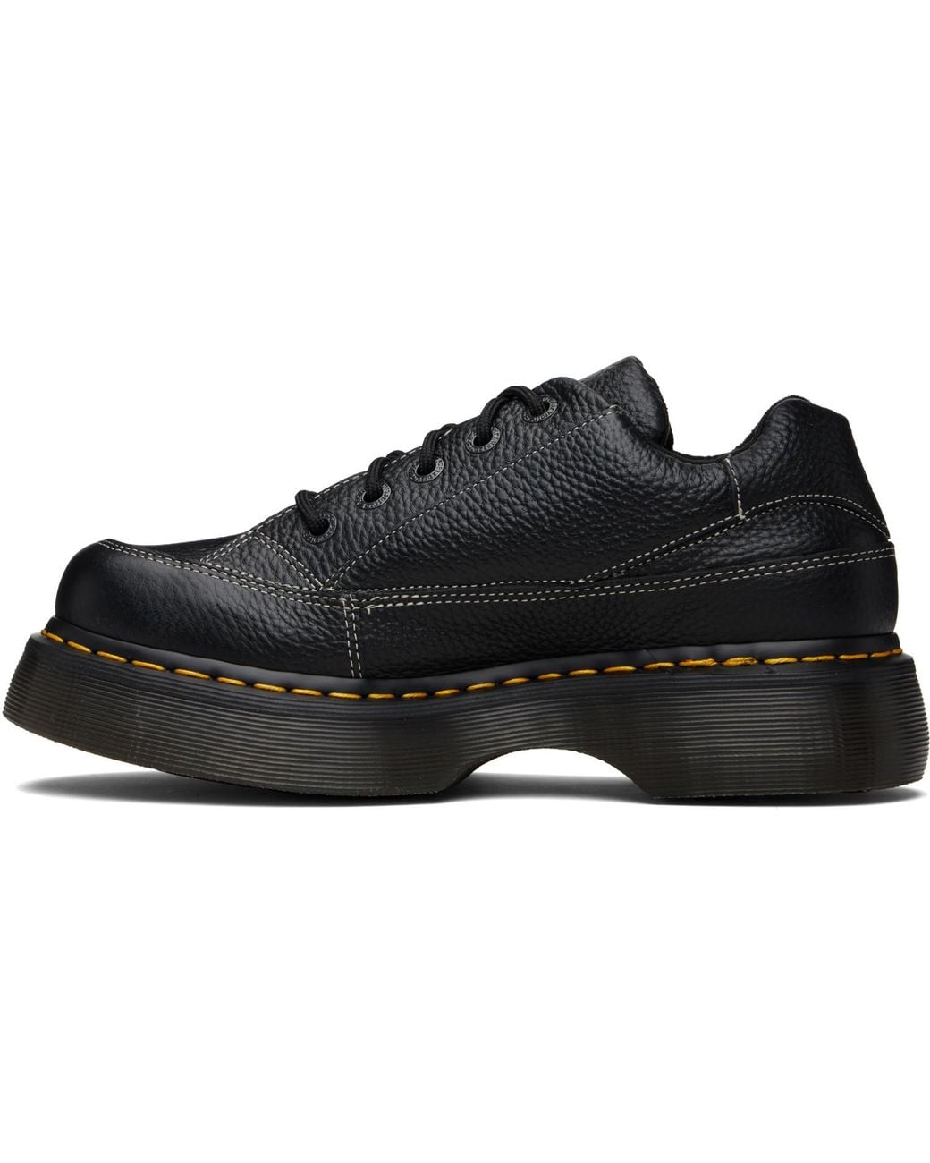 Dr. Martens Black Buzz 5-Eye Milled Nappa Leather Derbys