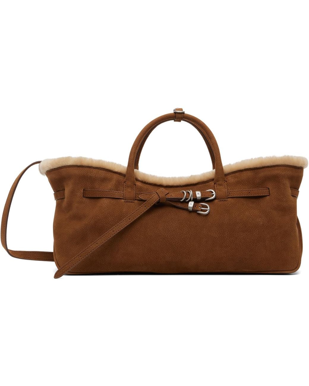 MARGE SHERWOOD Brown Tan Grandma Used Bag