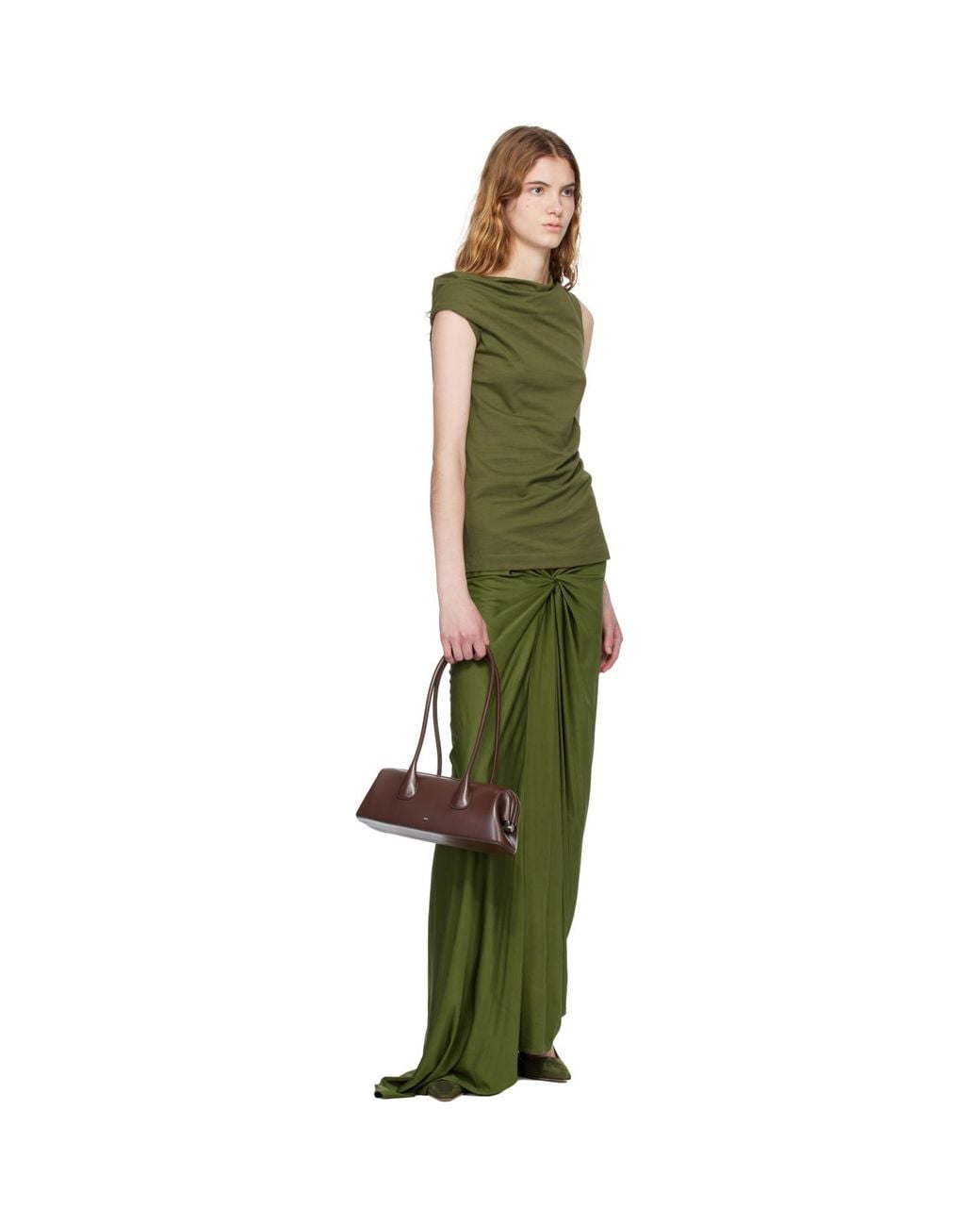 OSOI Brown Boat Wide Mini Bag