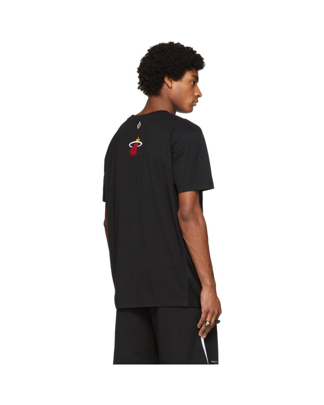 boohooMAN Mens Miami Heat NBA License T Shirt - Black