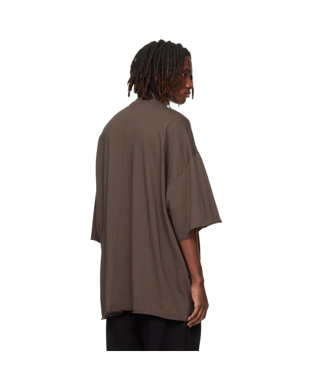 Rick Owens Brown Temple Tommy T-Shirt for men