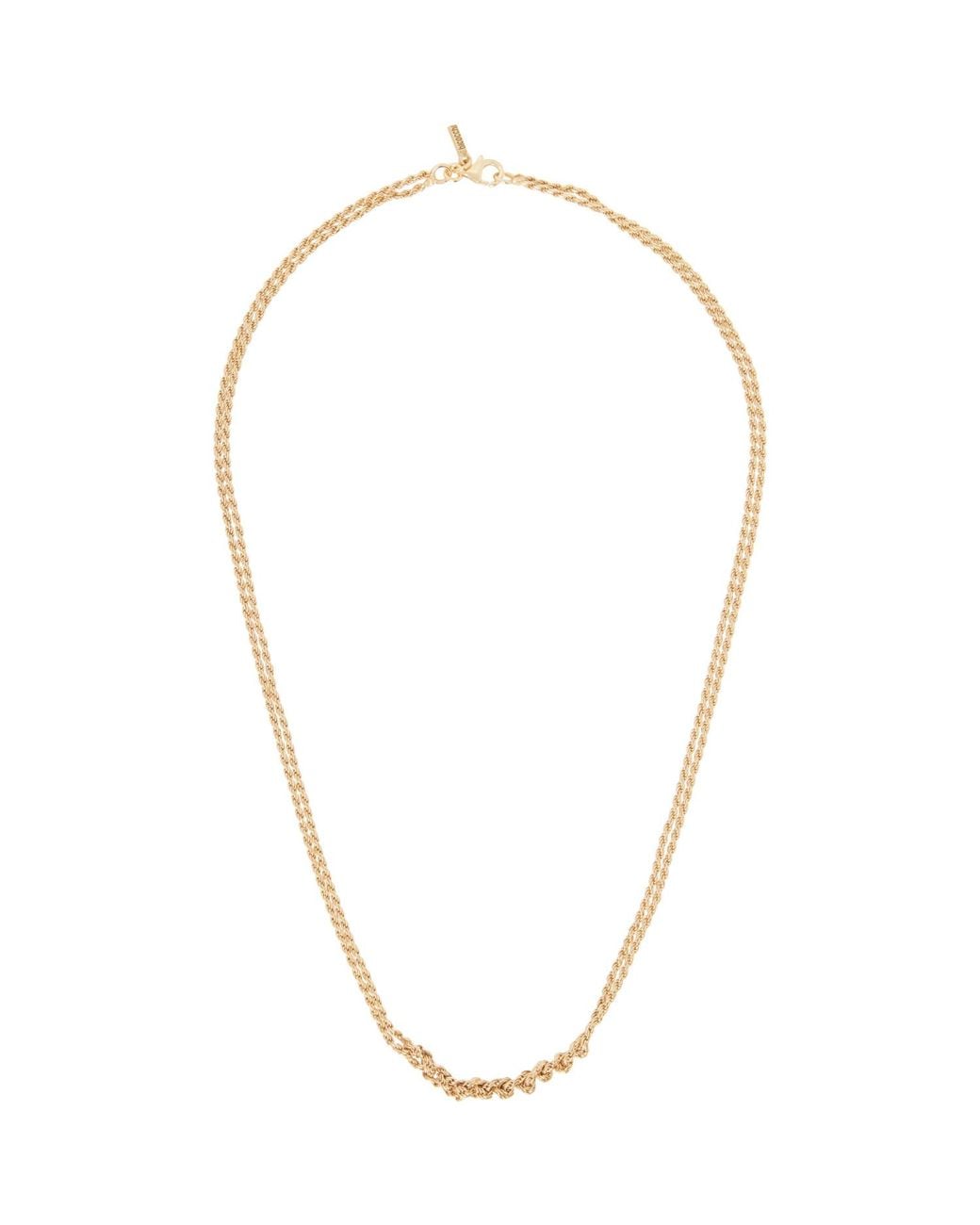 Emanuele Bicocchi Metallic Crochet Necklace for men