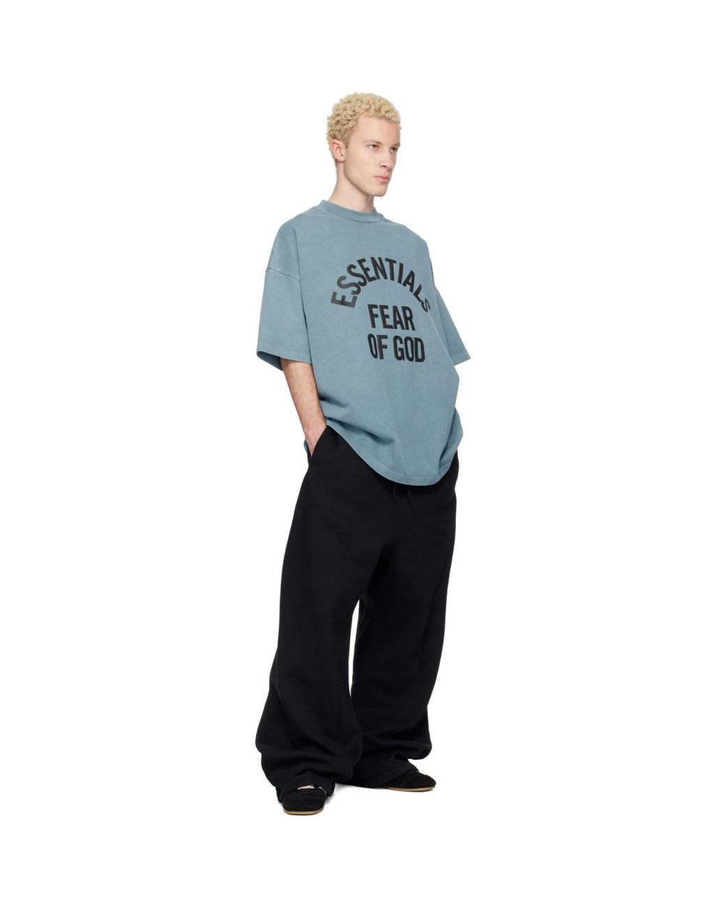 Fear Of God Blue Campus 90S Short Sleeve T-Shirt for men