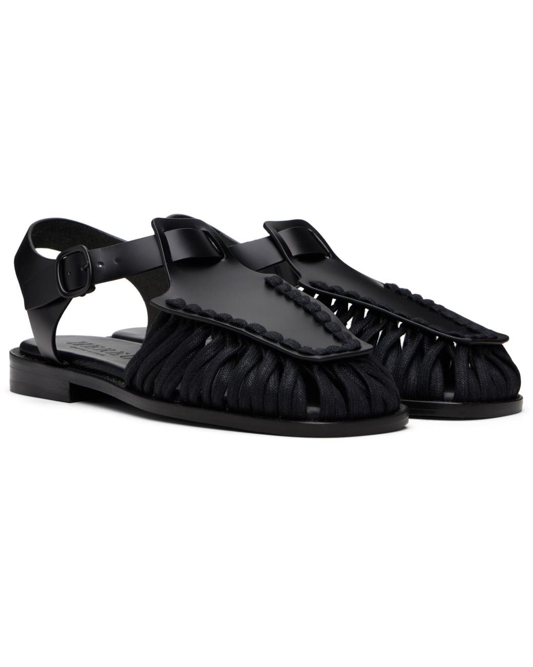 Hereu Black Alaro Sandals