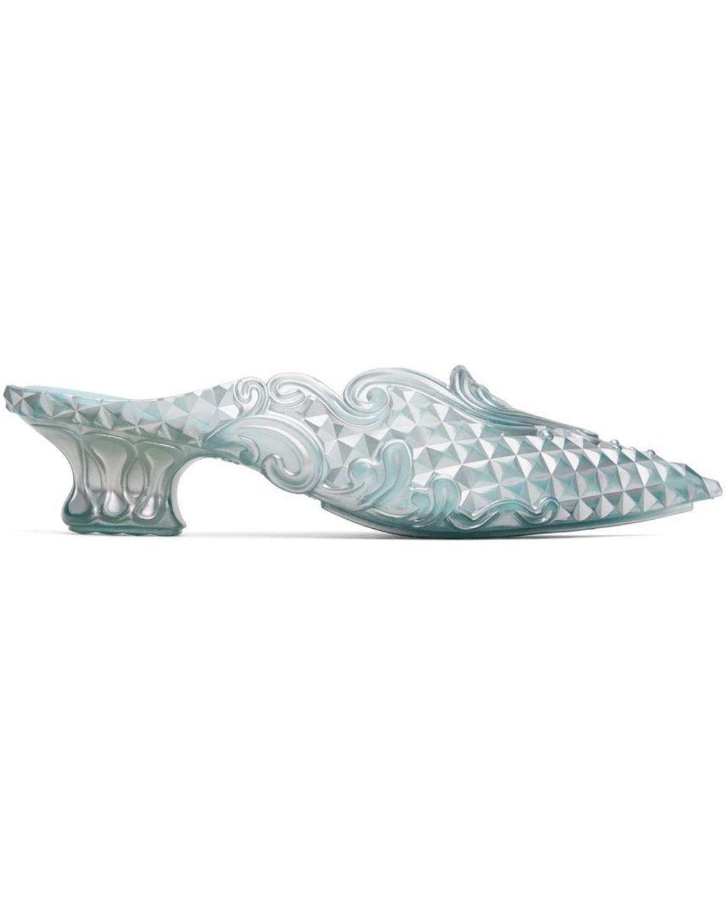 【あす楽対応】 Y. Project Silver Melissa Edition Melissa Point Mules in 靴