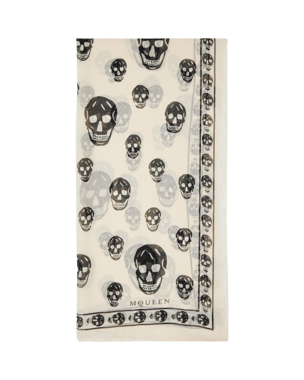 McQueen Natural Off- Skull Bandana