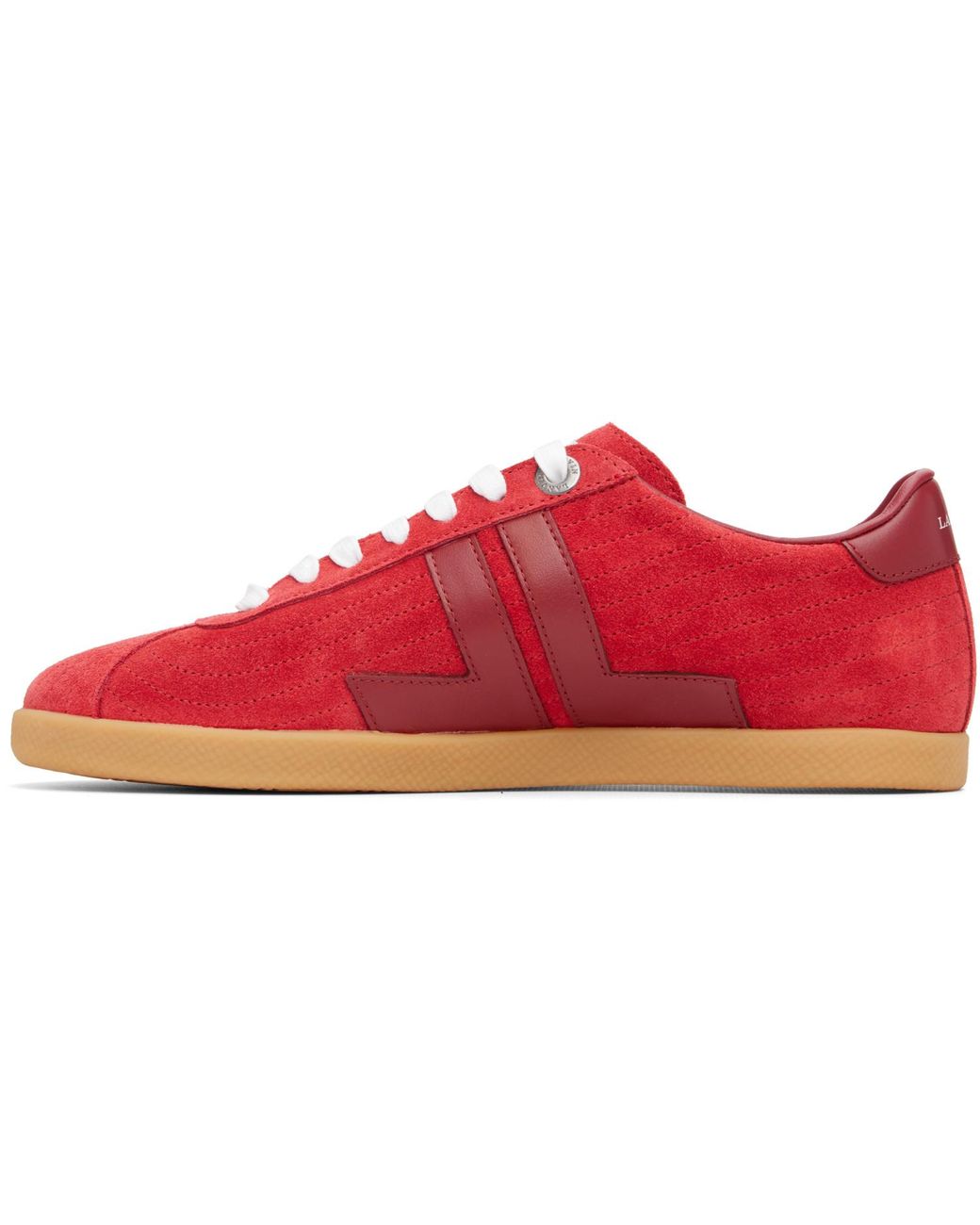 Lanvin Red Glen Full Leather Sneakers for men