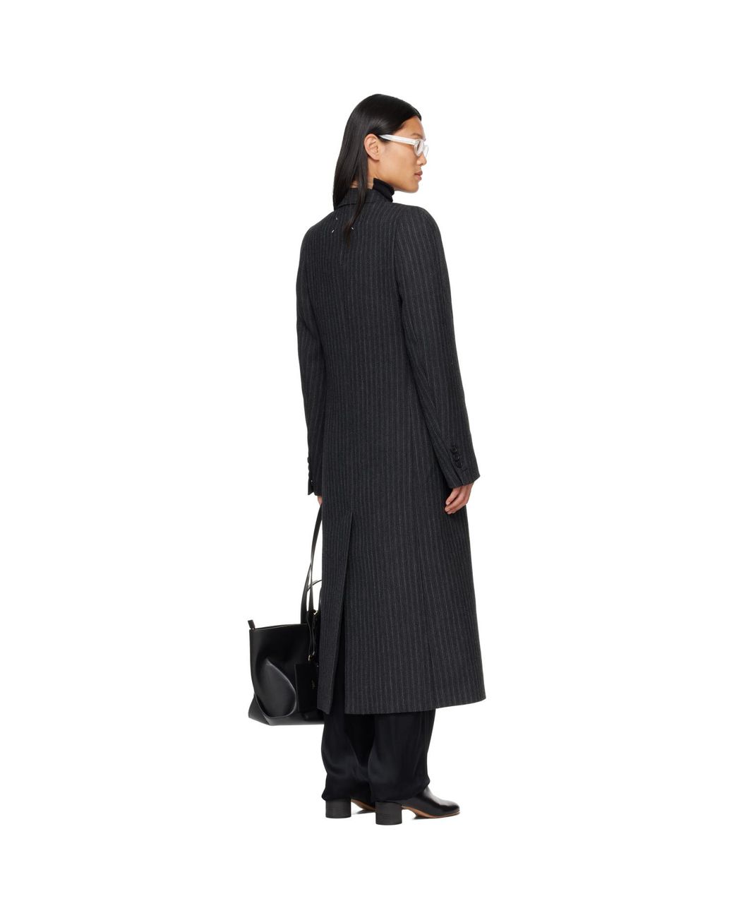 Maison Margiela Black Double Breasted Coat