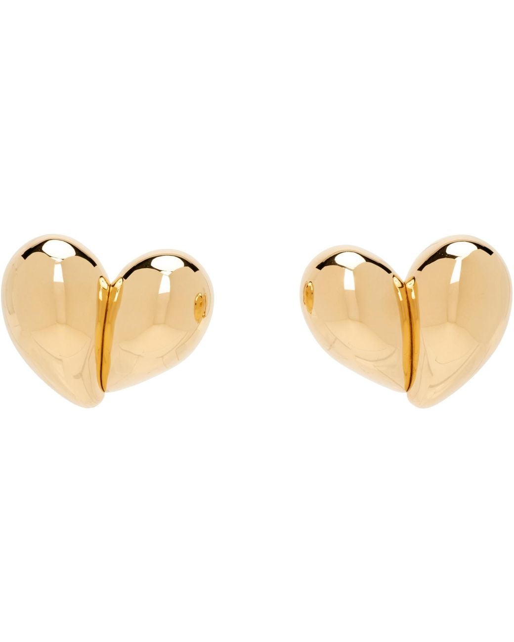 Bottega Veneta Black Drop Clip-On Earrings