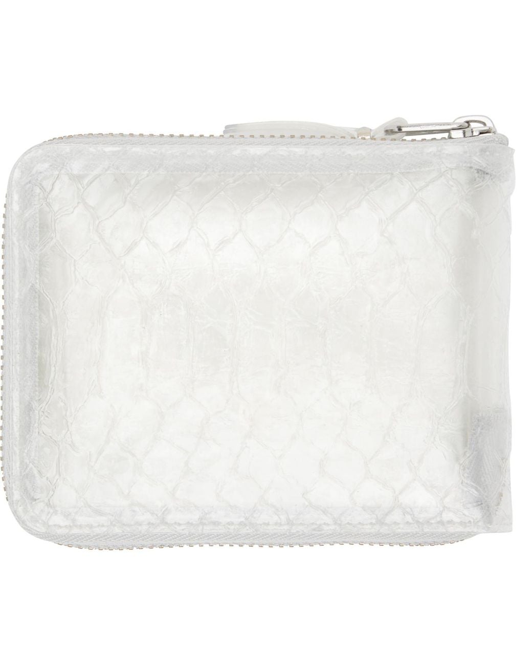 Comme des Garçons White Transparent Snake Wallet for men
