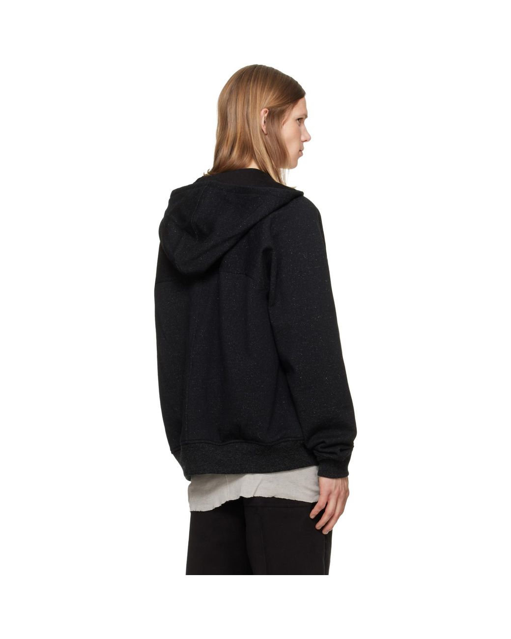 Rick Owens Black Tower Windbreaker Hoodie for men