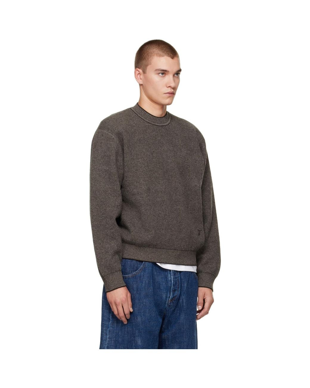 Jacquemus Gray Taupe 'La Maille Pelota' Sweater for men