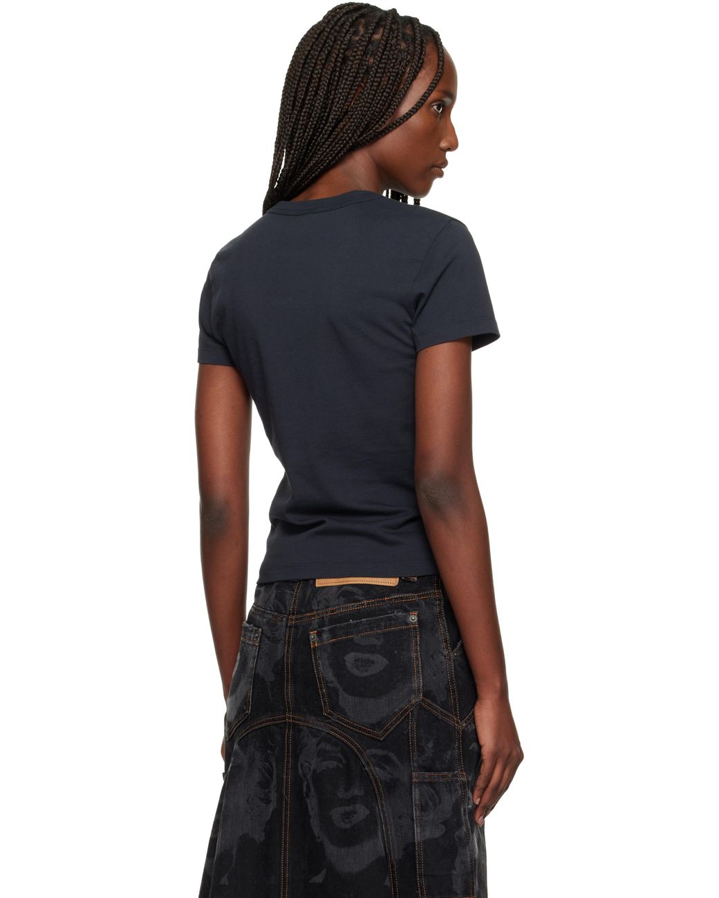 VAQUERA Bullet Bra T-Shirt in Black | Lyst