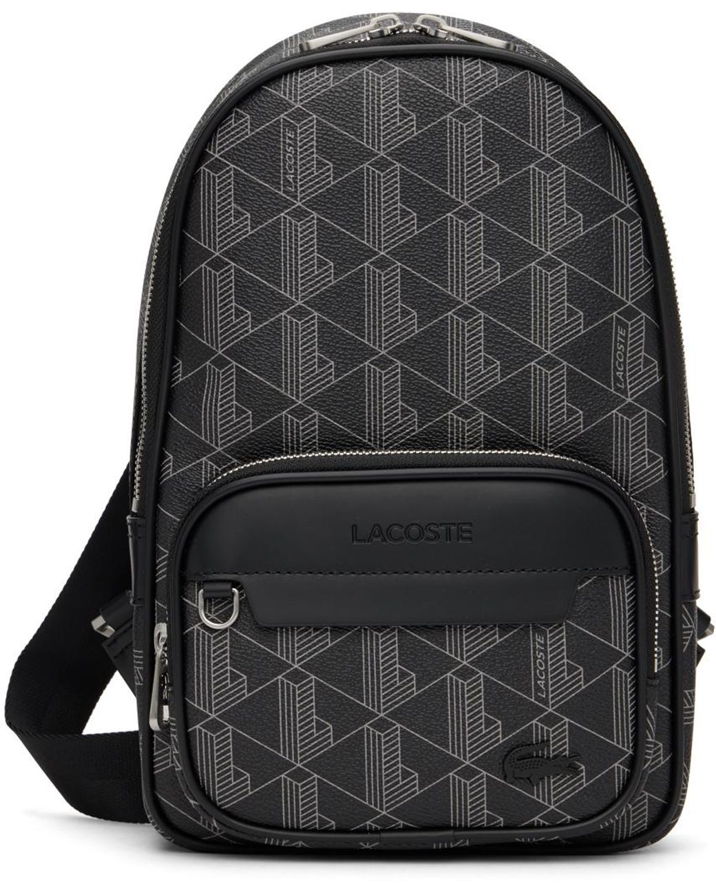 Lacoste Black 'the Blend Monogram' Bag for Men