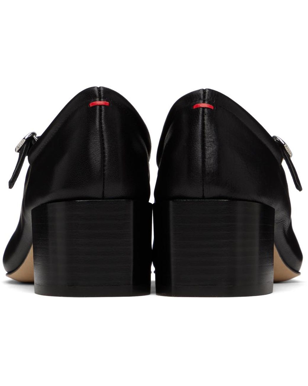 Aeyde Black Aline Mary-Jane Heels