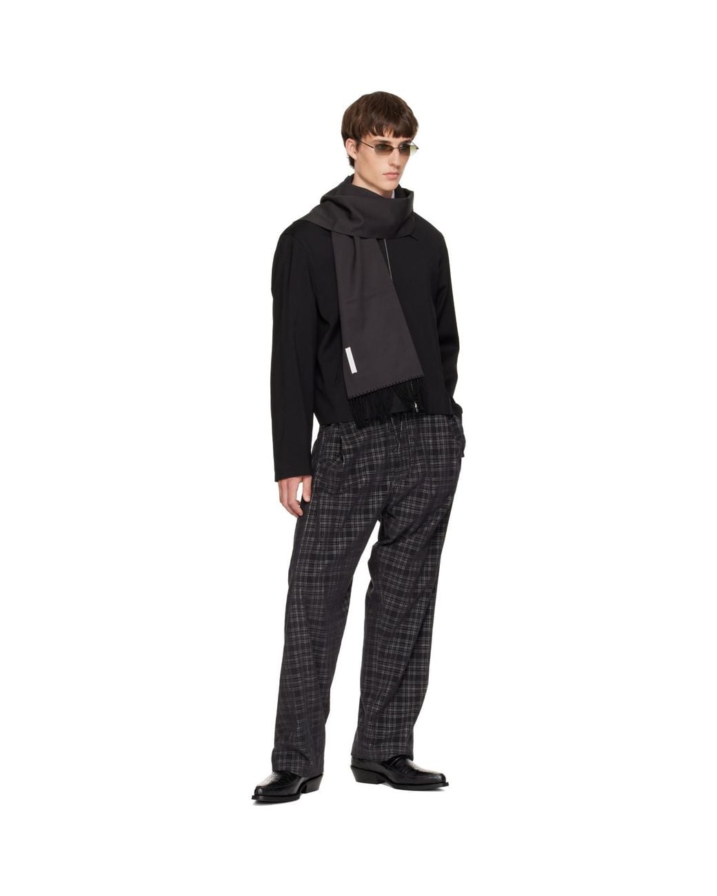 Our Legacy Black Suiting Scarf for men