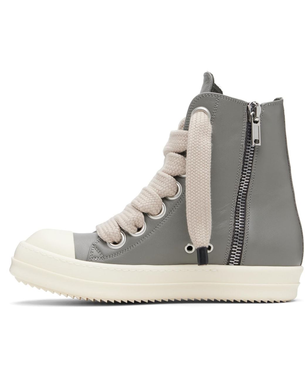 Rick Owens Gray Temple Jumbolace Sneakers for men
