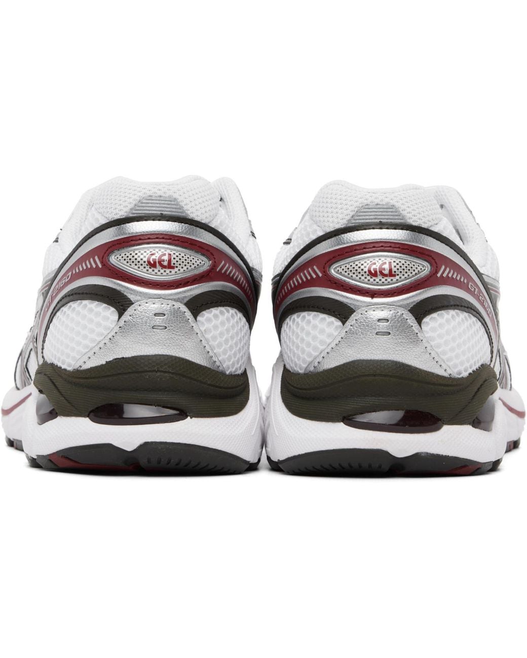 Asics White Burgundy Gt-2160 Sneakers for men