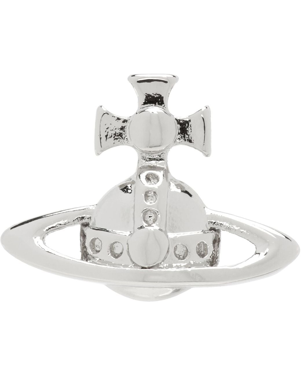 Vivienne Westwood White Lorelei Single Stud Earring for men