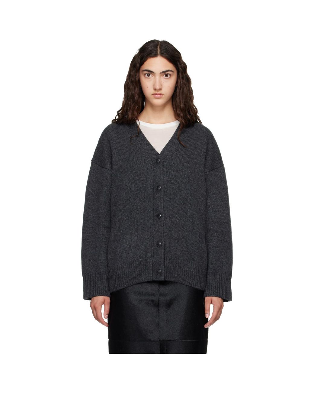 Loulou de Saison Black Duca Oversized Cardigan
