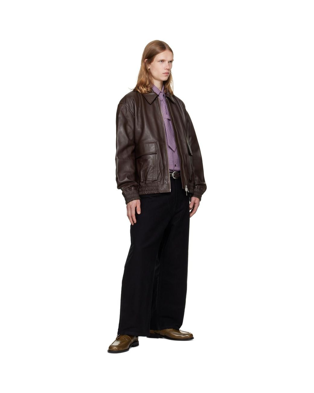Studio Nicholson Black Plaited Belt for men